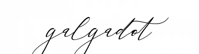 galgadot  Frei Schriftart Herunterladen