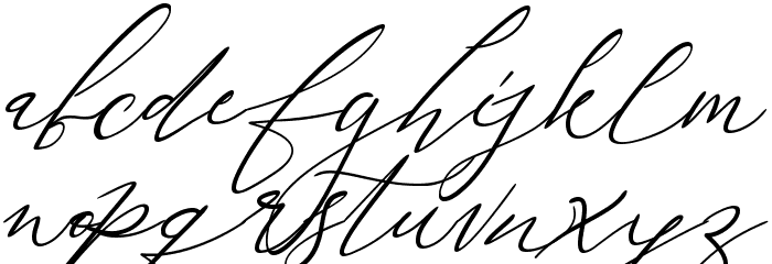 galgadot Font LOWERCASE