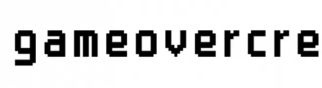 gameovercre  Frei Schriftart Herunterladen