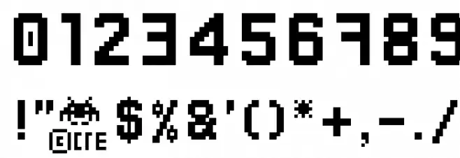 gameovercre Font OTHER CHARS