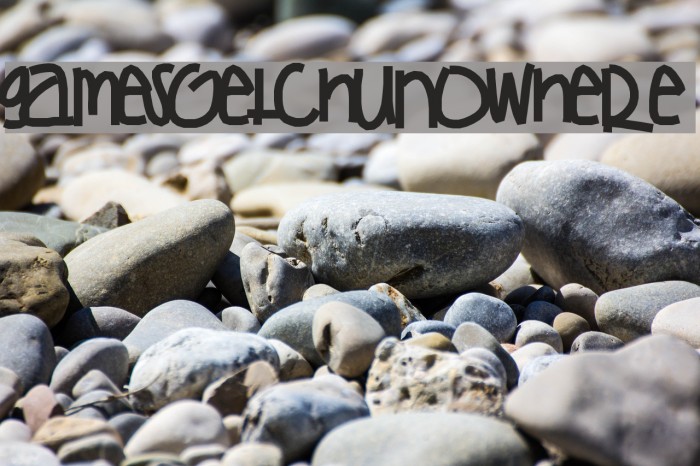 gamesGetchuNoWhere Font examples