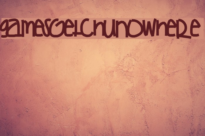 gamesGetchuNoWhere Font examples