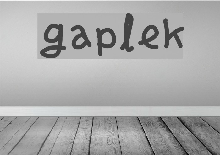 gaplek Font examples