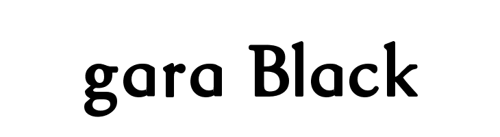 gara Black  les polices de caractères gratuit tlcharger
