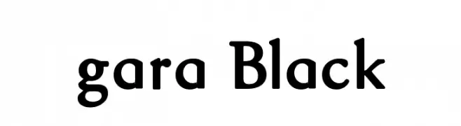 gara Black  baixar fontes gratis