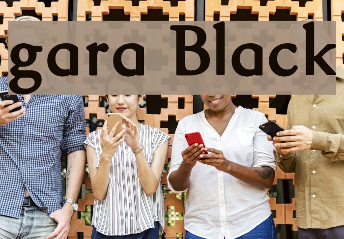 gara Black Font examples