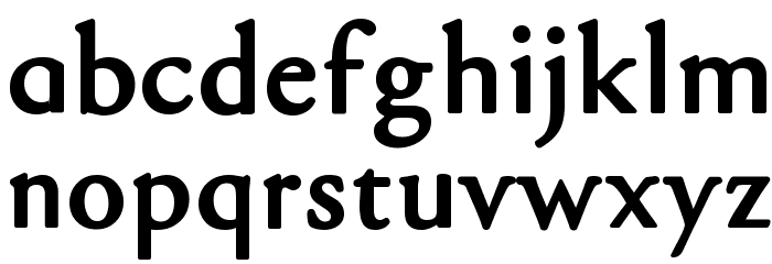 gara Black Font LOWERCASE