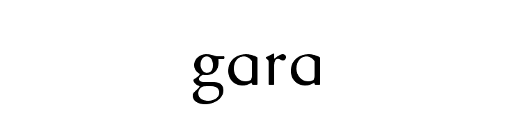 gara  Скачать бесплатные шрифты