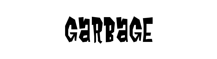 garbage  Fuentes Gratis Descargar