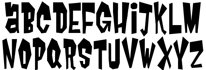 garbage Font LOWERCASE