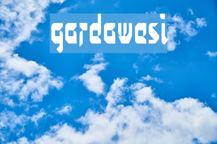 gardawesi Font examples