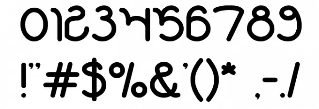 garden of rose Font OTHER CHARS