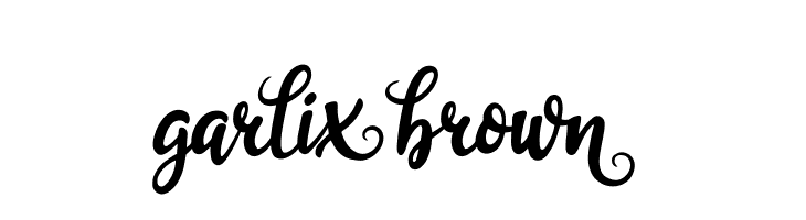 garliXbrowN Font