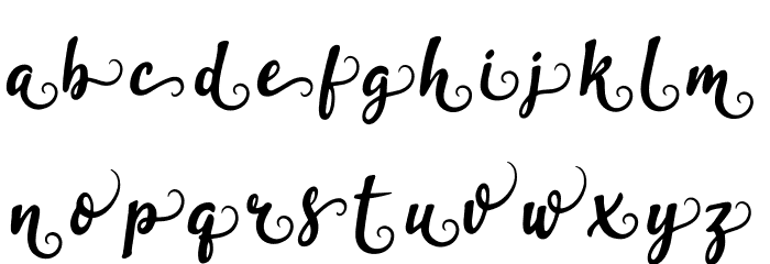 garliXbrowN Font Alte caractere