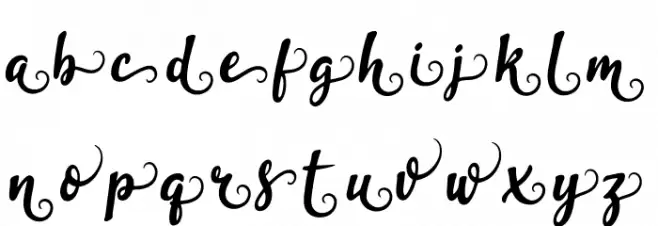 garliXbrowN Font Alte caractere