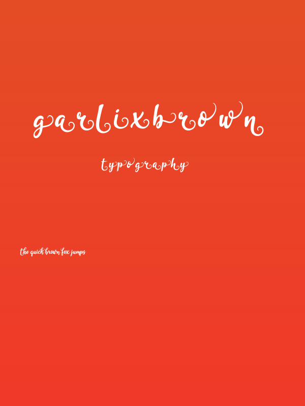 garliXbrowN Poster