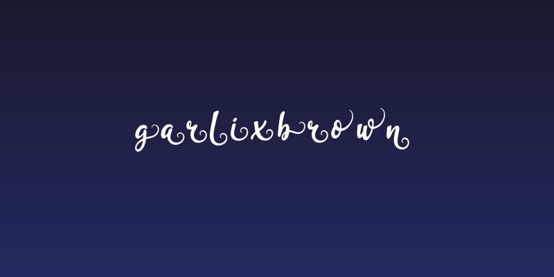 garliXbrowN Social Header