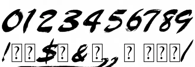 gasoline Font OTHER CHARS