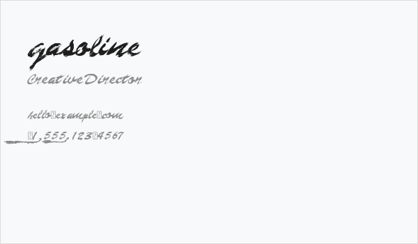 gasoline Business Card