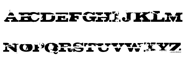 gatecrasher texan Font LOWERCASE