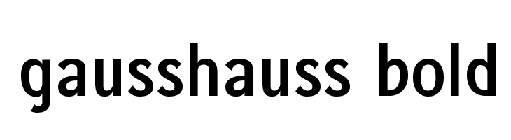 gausshauss bold  Frei Schriftart Herunterladen