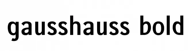 gausshauss bold  フリーフォントのダウンロード