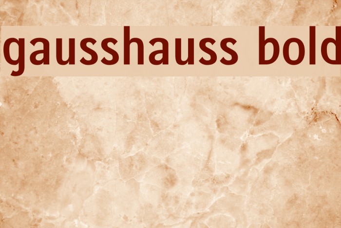 gausshauss bold Example 2
