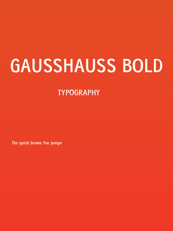 gausshauss bold Poster