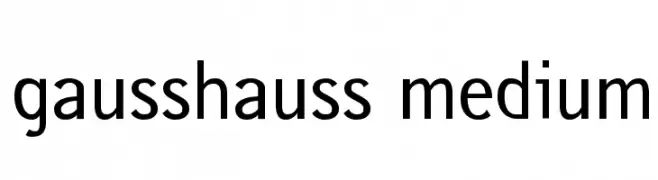gausshauss medium  font caratteri gratis