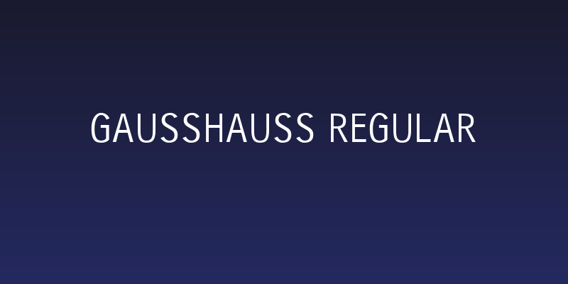 gausshauss regular Social Header