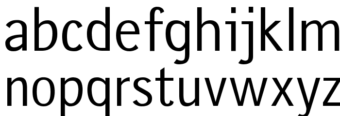 gausshauss regular Font LOWERCASE