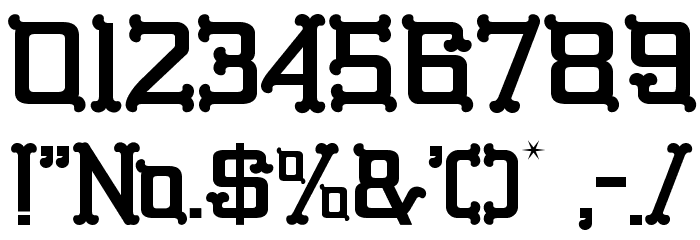 GBGoldenBones-Regular Font OTHER CHARS