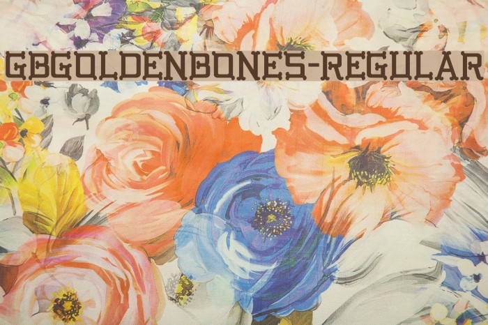 GBGoldenBones-Regular Font examples