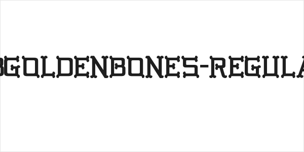 GBGoldenBones-Regular Logo