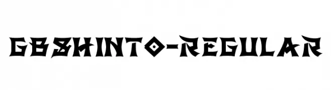 GBShinto-Regular  Frei Schriftart Herunterladen