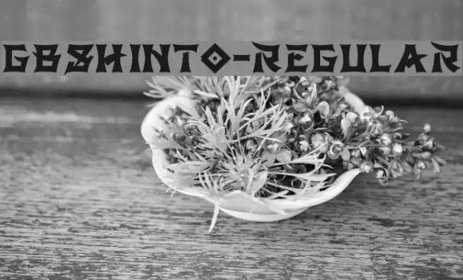 GBShinto-Regular Font examples