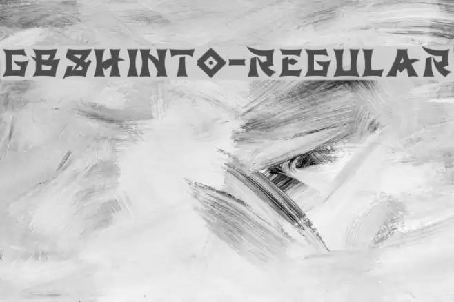 GBShinto-Regular Font examples