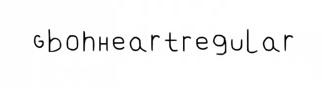 Gb Oh Heart Regular  Fuentes Gratis Descargar