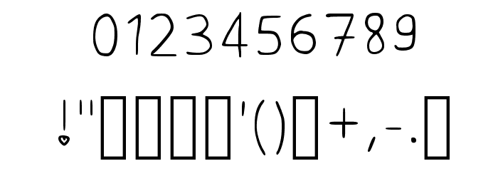 Gb Oh Heart Regular Font OTHER CHARS