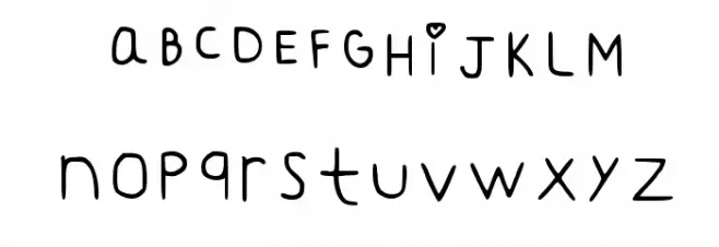 Gb Oh Heart Regular 字体 大写