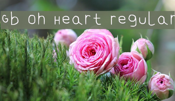 Gb Oh Heart Regular Font examples