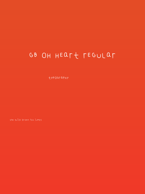 Gb Oh Heart Regular Poster