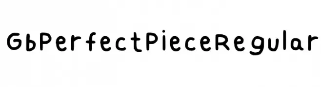 Gb Perfect Piece Regular  Fuentes Gratis Descargar