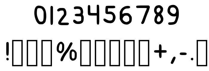 Gb Perfect Piece Regular Font OTHER CHARS