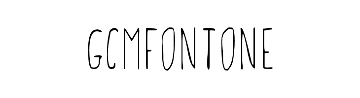 GCMFontone  Free Fonts Download