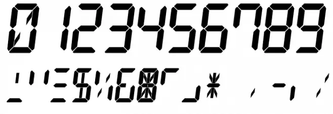 GD-Digit13LED-OTF Font OTHER CHARS