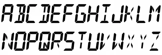 GD-Digit13LED-OTF フォント 大文字