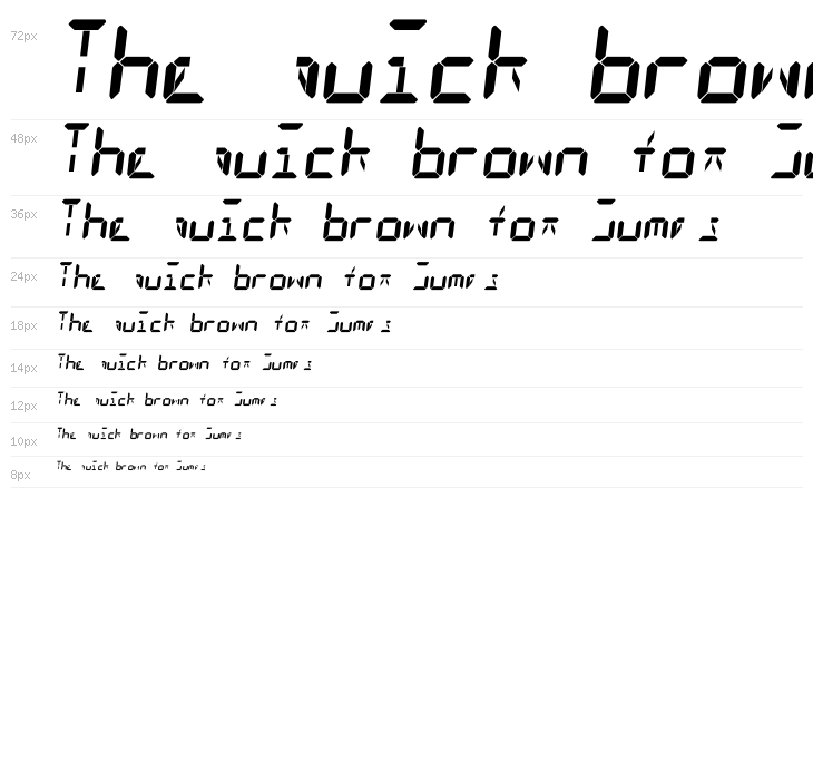 GD-Digit13LED-OTF Waterfall