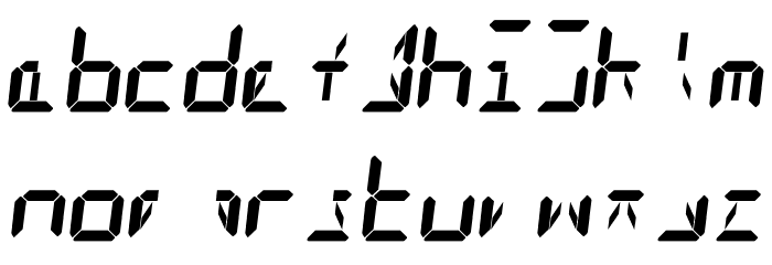GD-Digit13LED-OTF Font LOWERCASE
