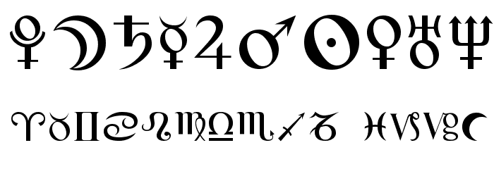 GD_Enochian لخطوط تنزيل حرف أخرى